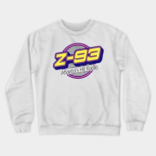 Z 93 Atlanta Hits Retro Defunct Radio Station Crewneck Sweatshirt